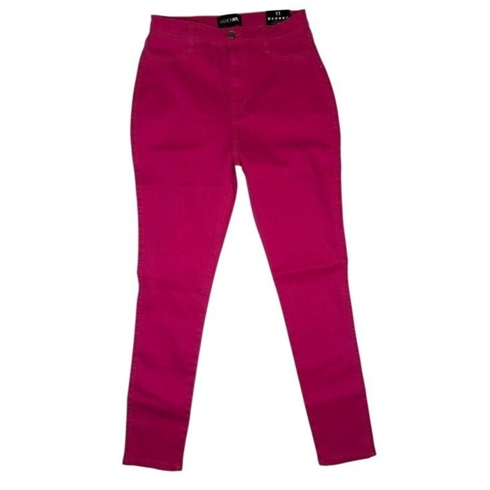 Fashion Nova Jeans Womens 11 FN062401 Pink‎ Skinny High Rise Stretch NEW